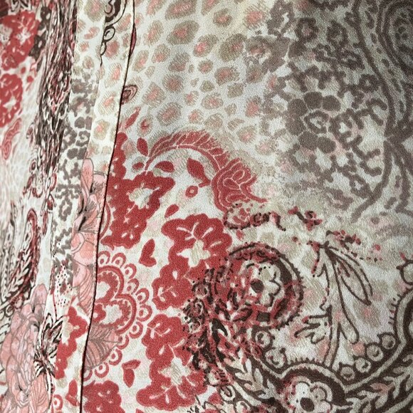 Soft Coral & Taupe Top - Picture 5 of 6